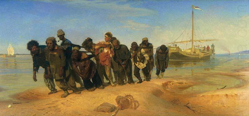 Ilya Repin Burlaks on Volga, china oil painting image